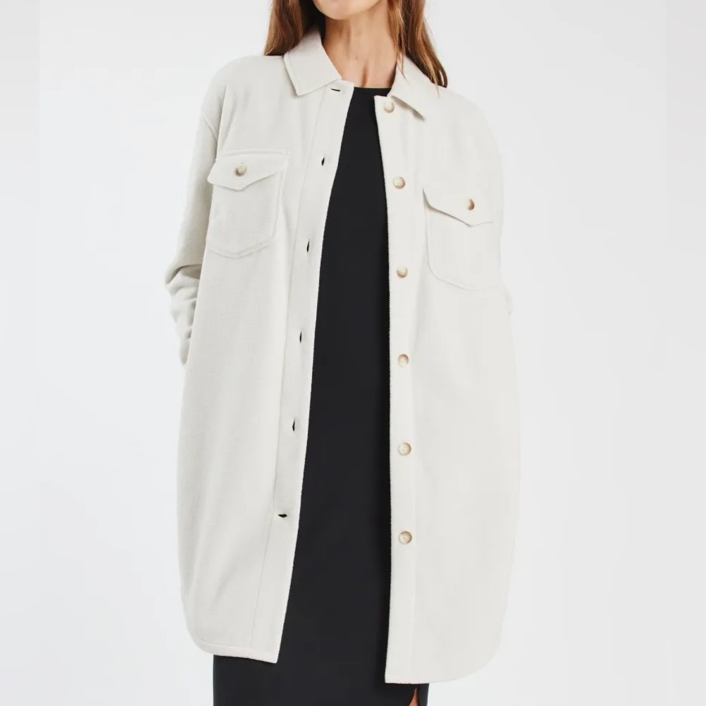 Kit and Ace Hygge Fleece Long Shirt Jacket - Picture 3 of 8